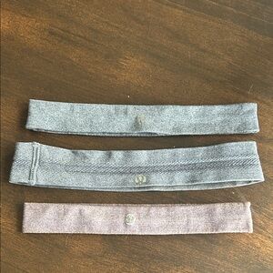 lululemon athletica Gray and Pink Headbands